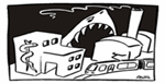 Bedrohte Stadtwerke Symbol